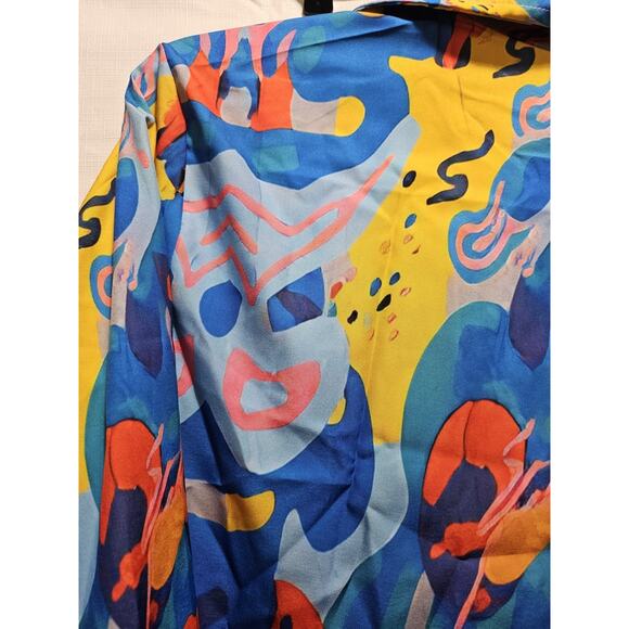 Colorful Abstract Print Shirt and Pants Set by TFY Collection - Picture 9 of 14